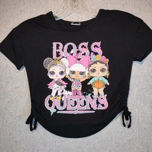 Kids Boss Queens Glitter T-Shirt & Monster High Baseball Hat SEE MEASUREMENTS - Picture 2 of 13